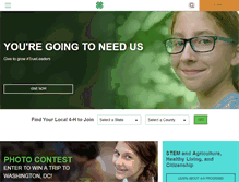 Tablet Screenshot of 4-h.org